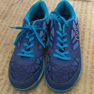 Zumba Womens Blue Sneaker Shoes Size 8